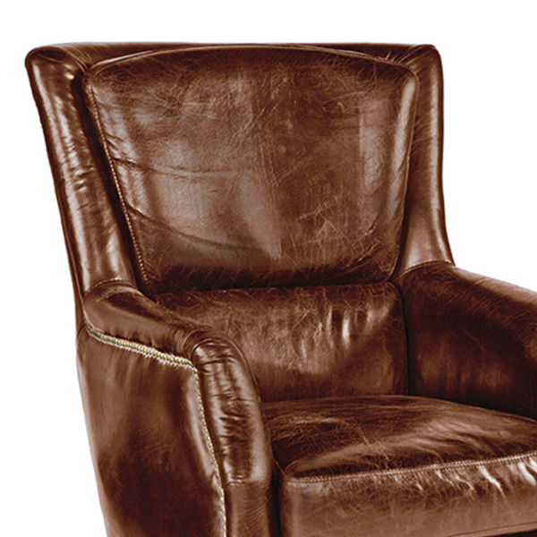 Leather Garconniere Chair